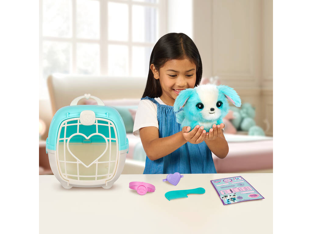 Scruff a Luvs Peluche Surprise Bleue