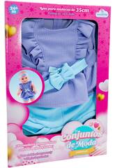 Completo alla moda per bambola Violeta e Azul