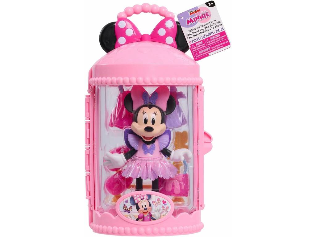 Disney Junior Minnie Fabulosa Bambola alla Moda da 15 cm