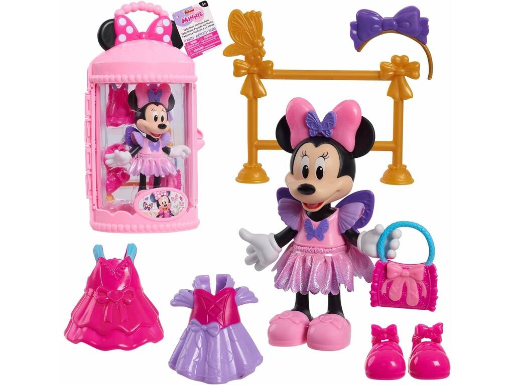 Disney Junior Minnie Fabulosa Bambola alla Moda da 15 cm