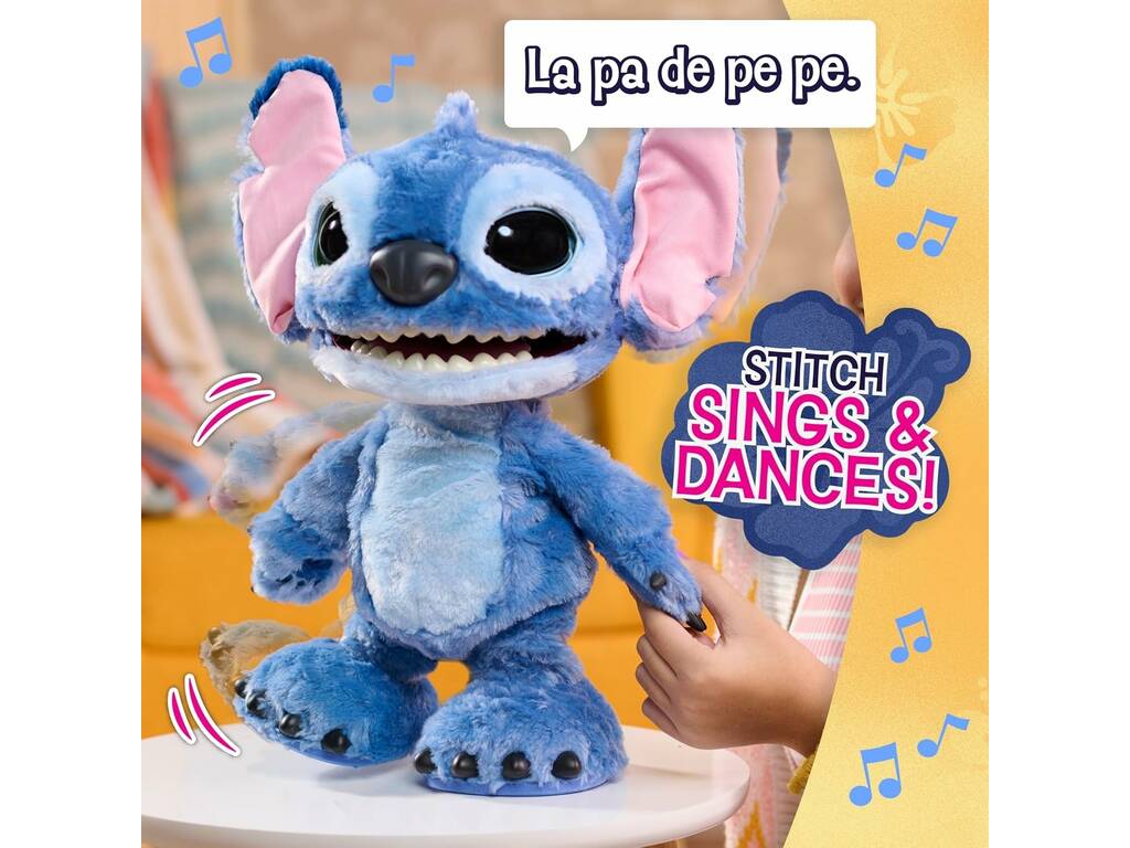 Disney Stitch Bambola interattiva Stitch con oltre 100 suoni e reazioni, 43 cm
