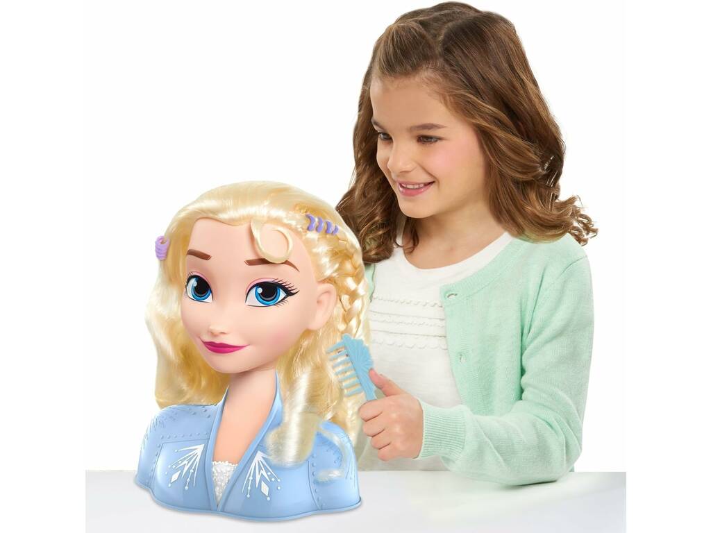 Disney Frozen Busto da pettinare di Elsa con accessori