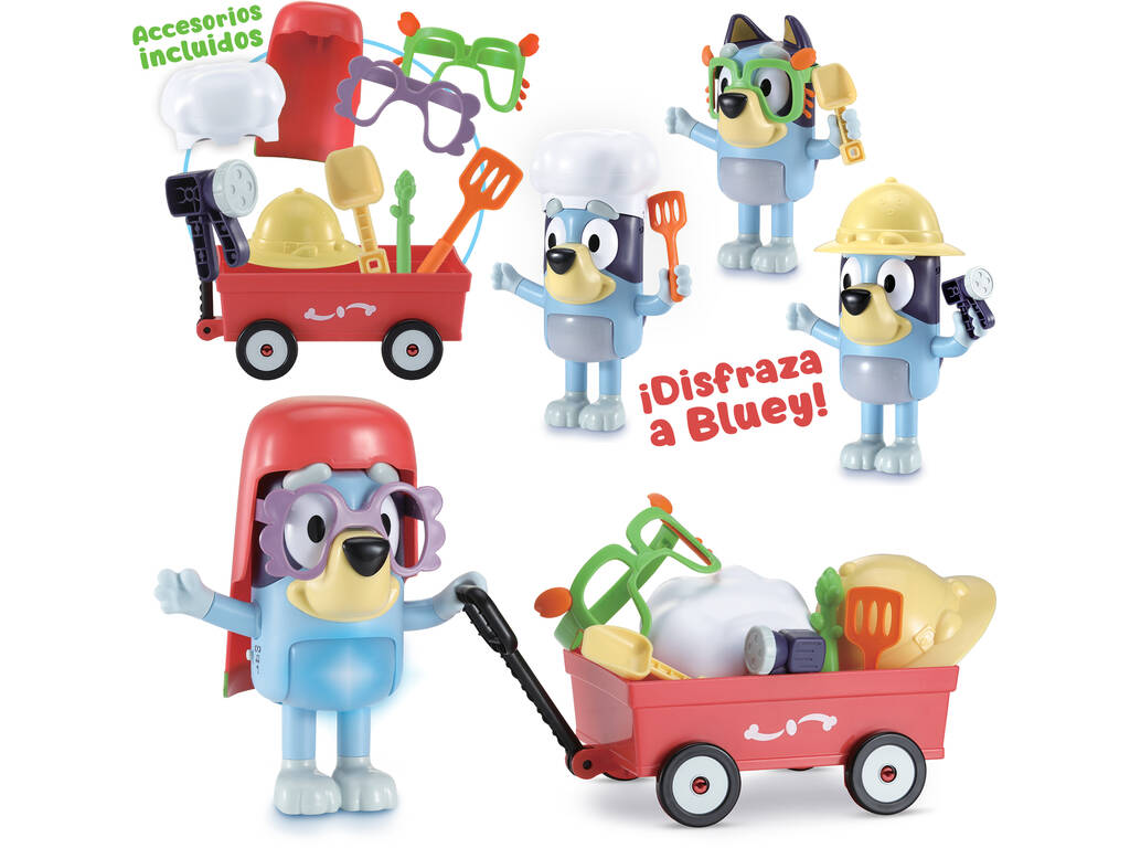 Bluey Figura Interactiva ¡Disfrázate con Bluey!