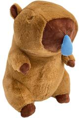 Peluche Capivara Castanho de 45 cm com Moquillo