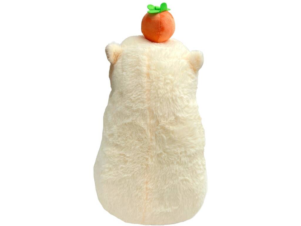 Peluche Capibara Beige con Frutta da 33 cm