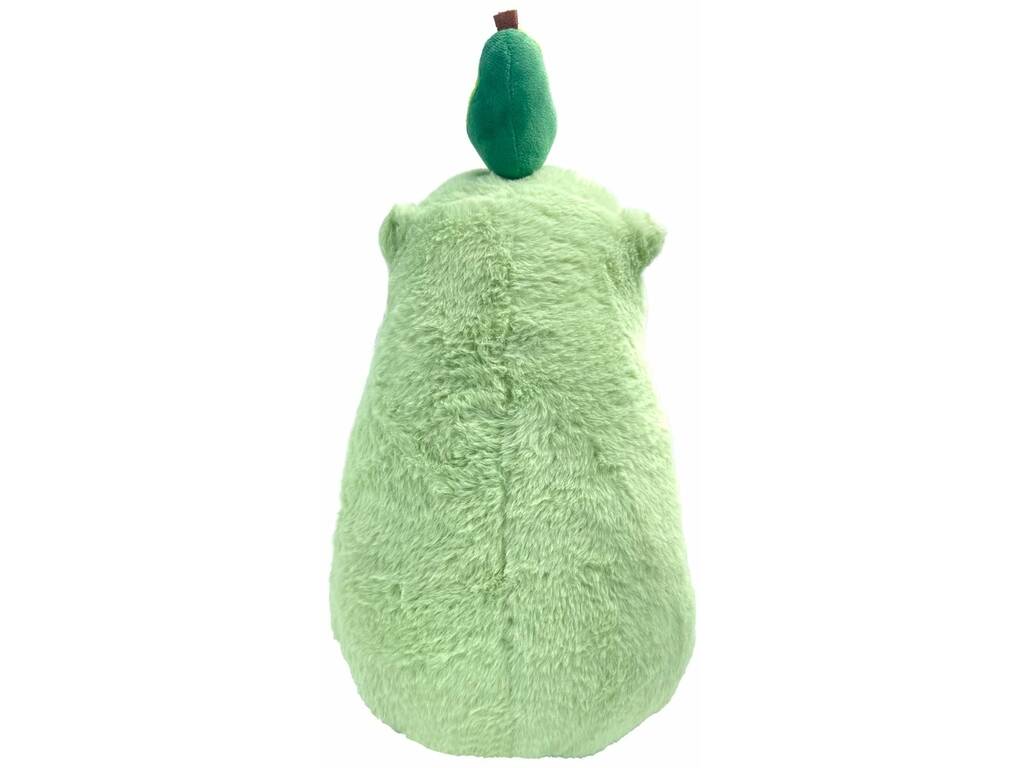 Peluche Capibara verde con frutto da 33 cm