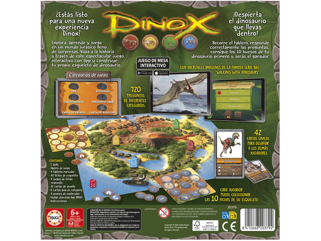 Dinox Juego de Mesa Interactivo