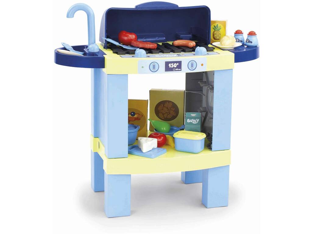 Bluey Cozinha Churrasco 2 em 1 com Acessórios