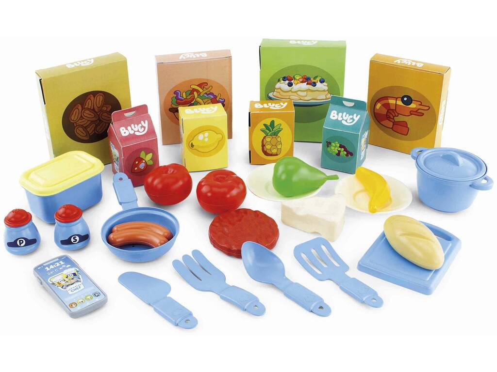 Bluey Cozinha Churrasco 2 em 1 com Acessórios