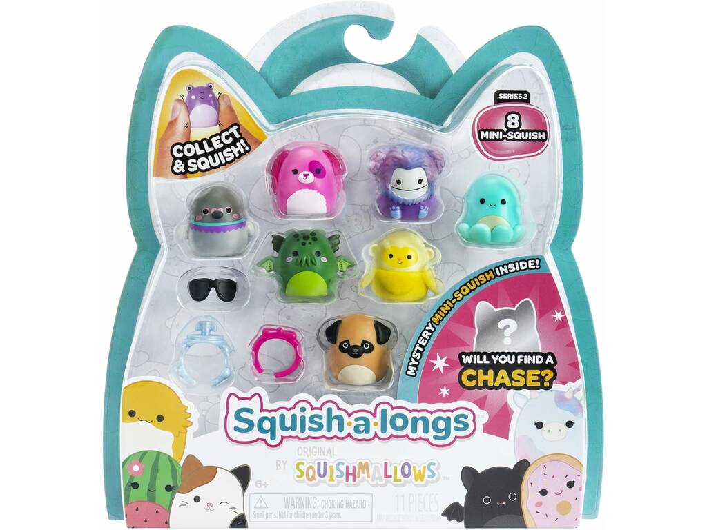 Squish-a-longs Original by Squishmallows Pack 8 Mini-Squish