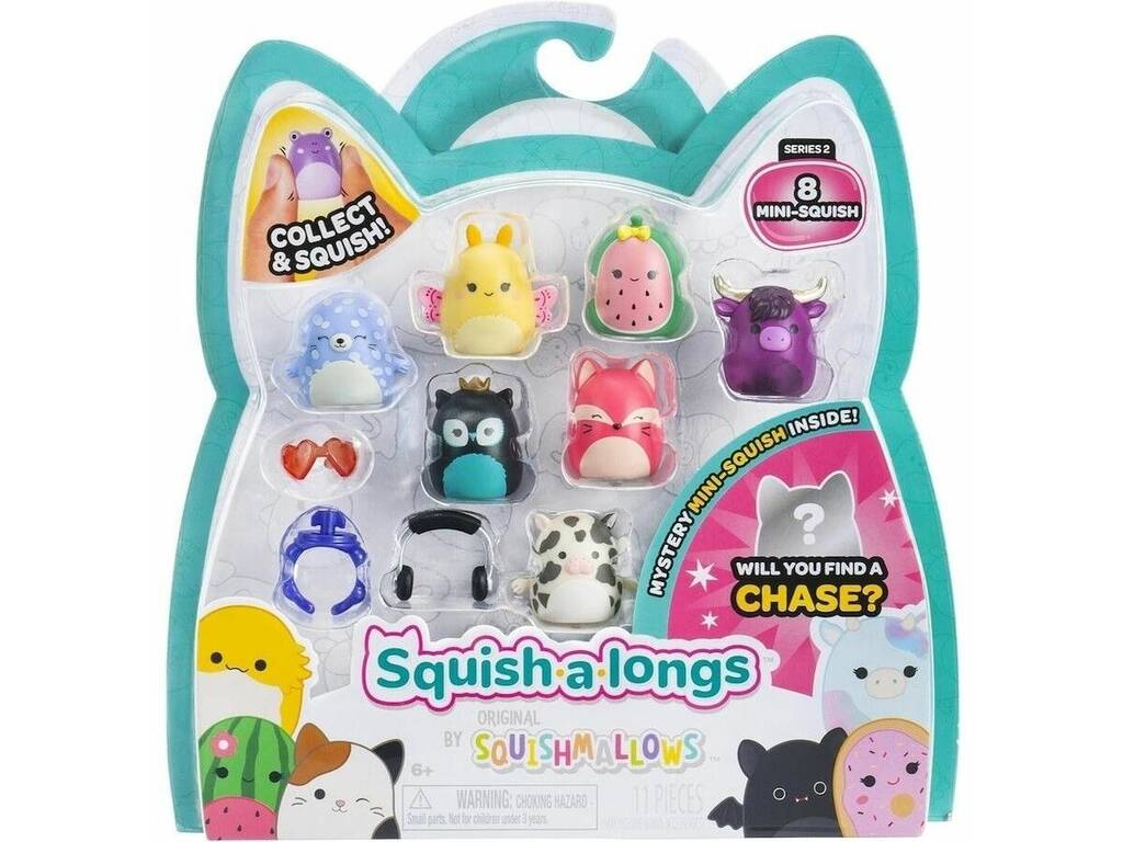 Squish-a-longs Original by Squishmallows Pack 8 Mini-Squish