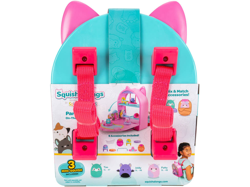 Squish-a-longs Original by Squishmallows Conjunto de Jogo Festa para Levar