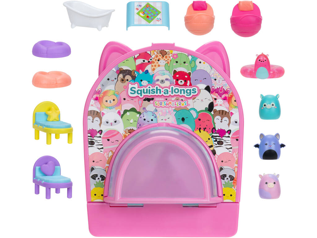 Squish-a-longs Original by Squishmallows Conjunto de Jogo Festa para Levar