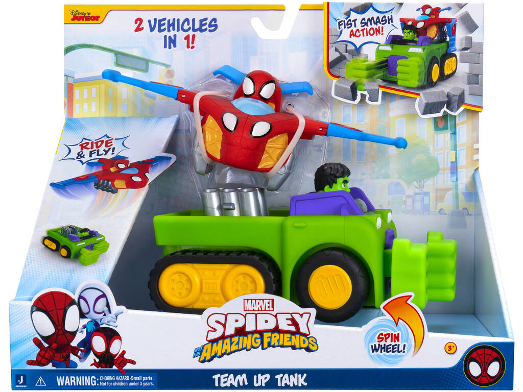 Spidey And His Amazing Friends Tanque em Equipa 2 em 1