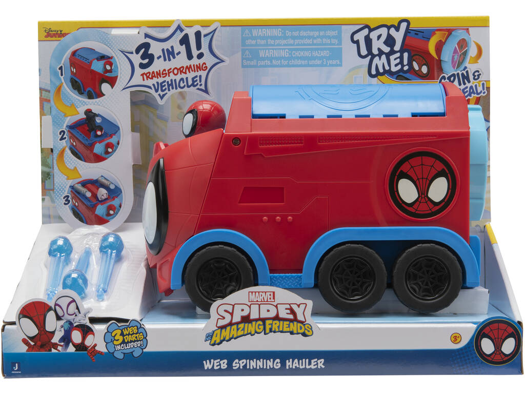 Spidey And His Amazing Friends Camião Lança-Teias