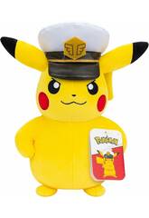 Peluche Pokémon Pikachu Capitano da 25 cm
