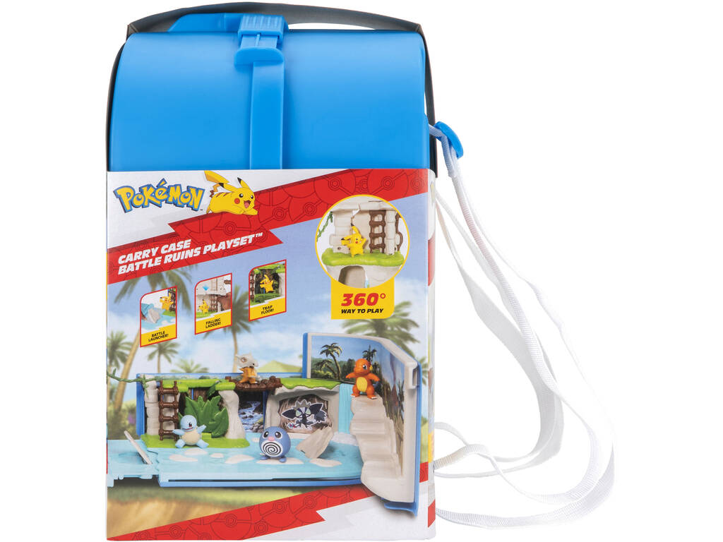 Pokémon Mochila Playset Mundo en Ruinas con Figura Pikachu