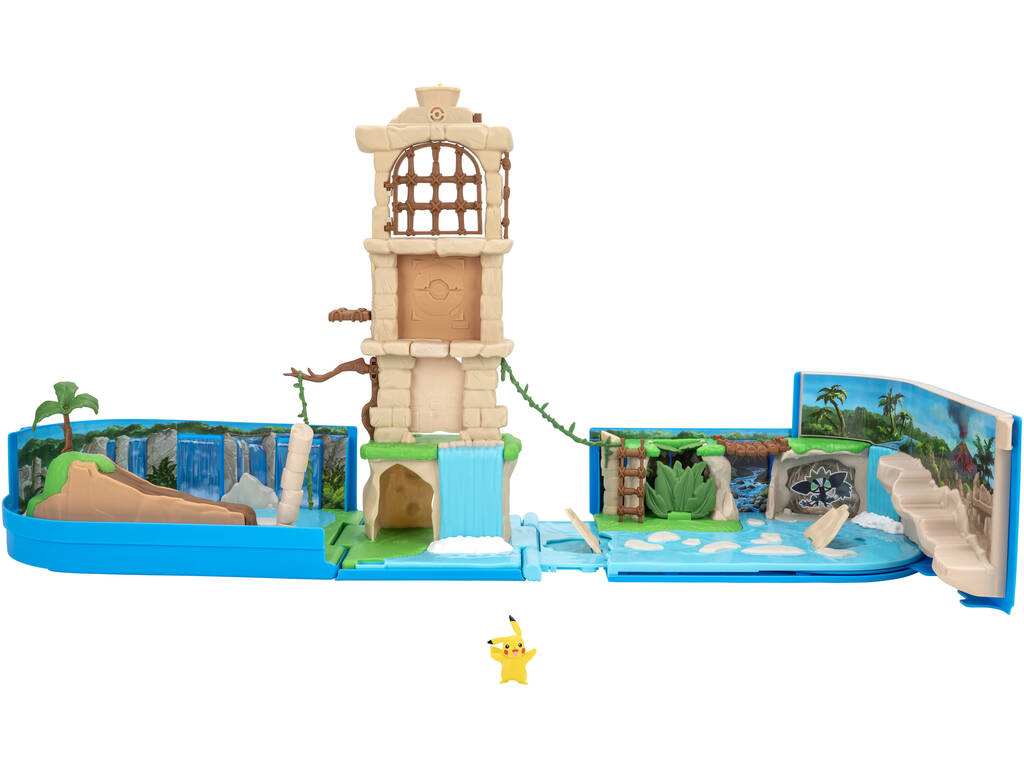Pokémon Mochila Playset Mundo en Ruinas con Figura Pikachu