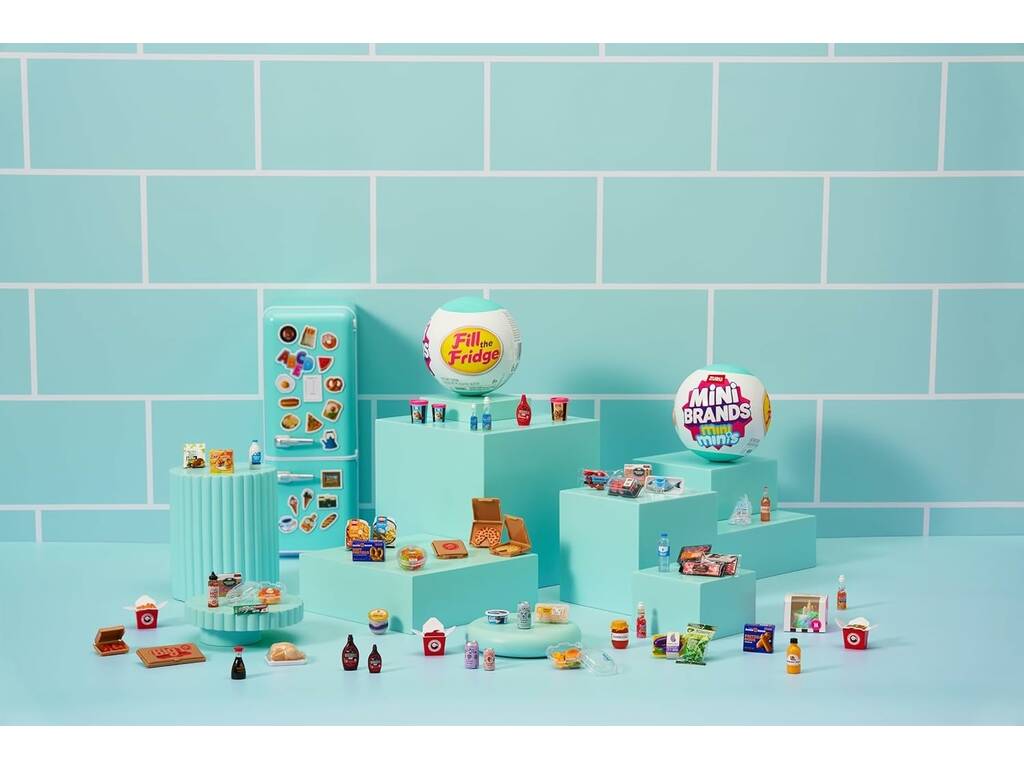 Zuru Mini Brands Pack Frigorifero con 2 Palline Sorpresa Mini Minis