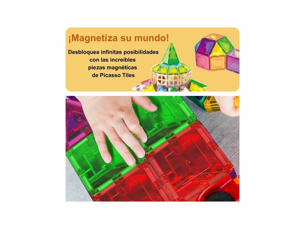 Picasso Tiles Creaciones Magnéticas Pack de 61 Piezas
