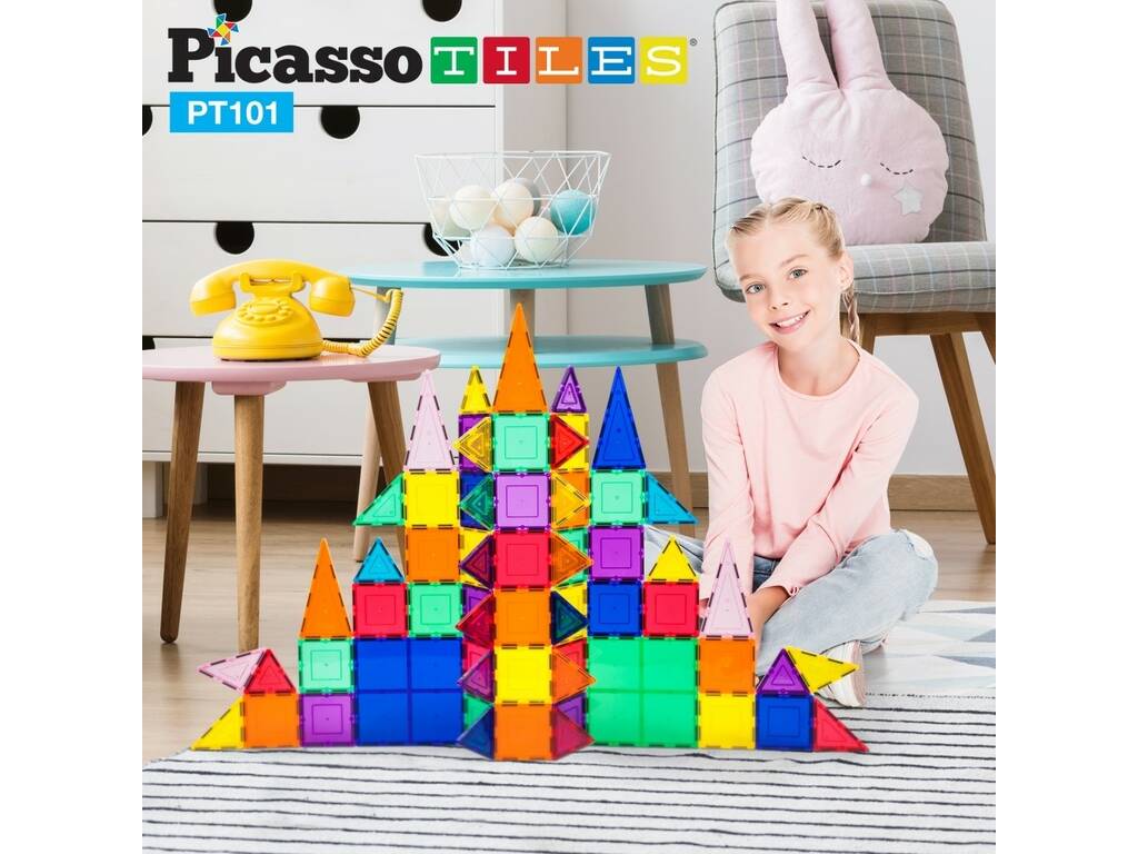 Picasso Tiles Magnetische Bausteine 101 Stück
