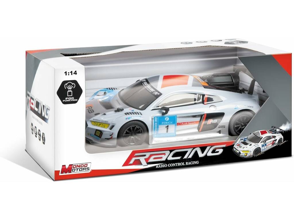 Vehículo Radio Control Audi R8 LMS 1:14 con Efecto Niebla