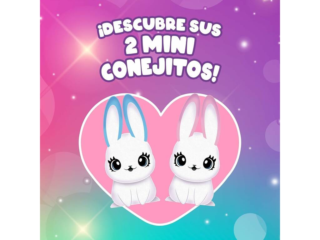 Mamá Conejo y Sus Mini Bebés Sorpresa con Sonidos y Reacciones Mágicas