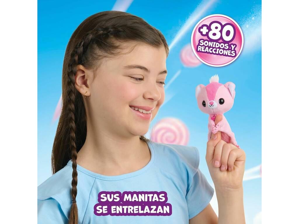 Fingerlings Scoiattolo volante Chispa con suoni e reazioni