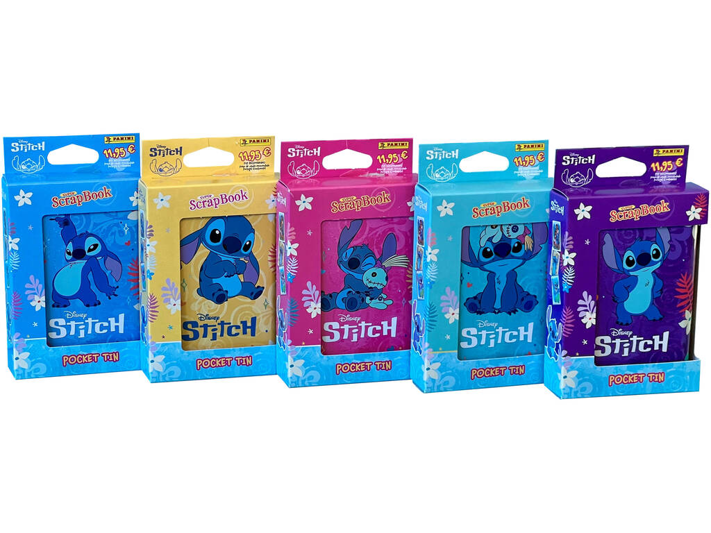 Disney Stitch Super ScrapBook Lata con 10 buste