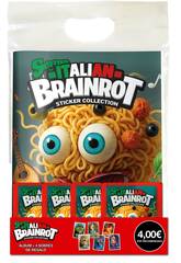 imagen Italian Brainrot Sticker Collection Pack Album con 4 Bustine
