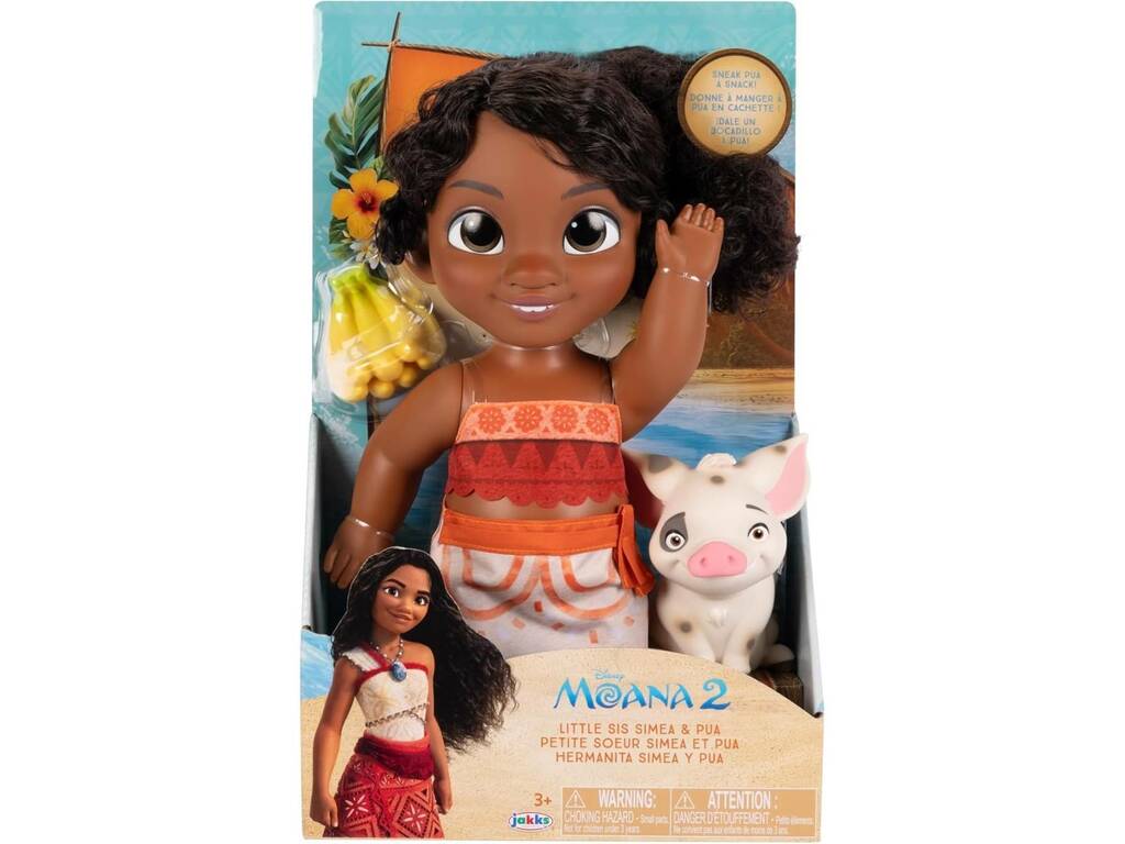 Disney Vaiana 2 Muñeca Hermana Pequeña Simea y Pua