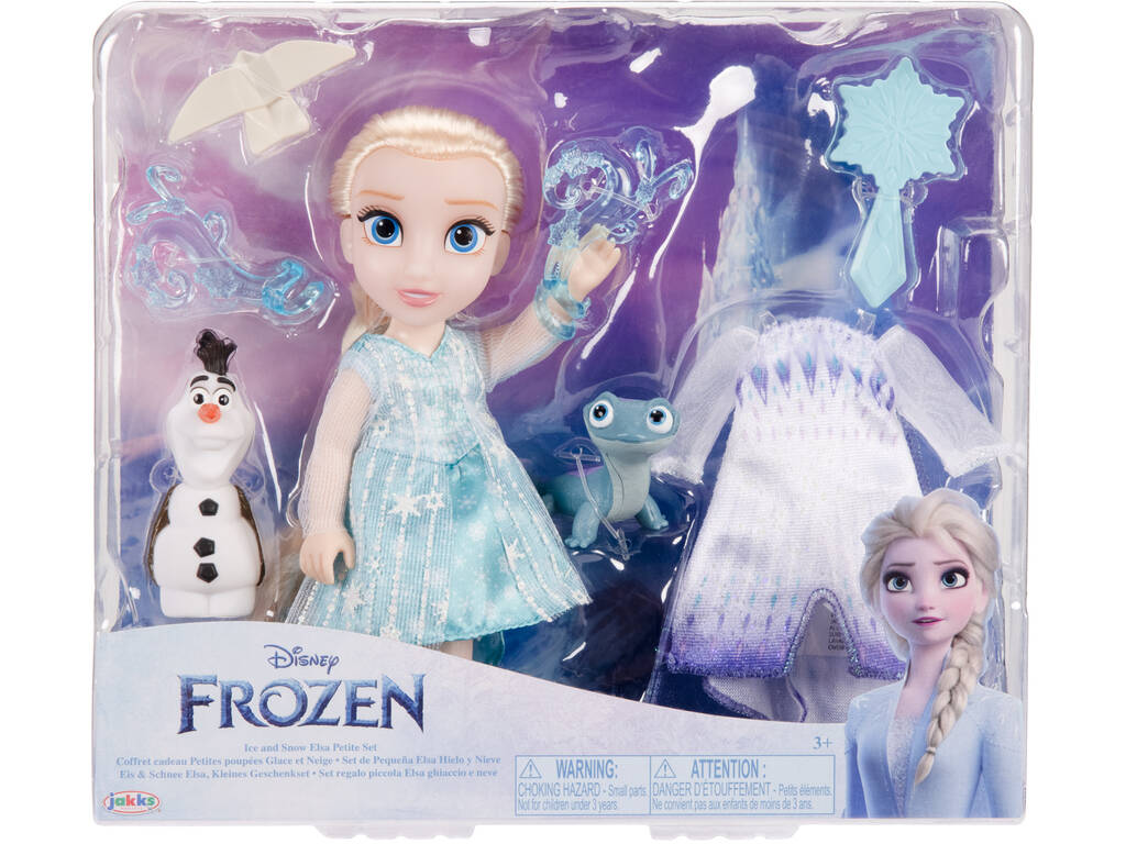 Poupée Disney Frozen Elsa de 15 cm avec Olaf et Bruni