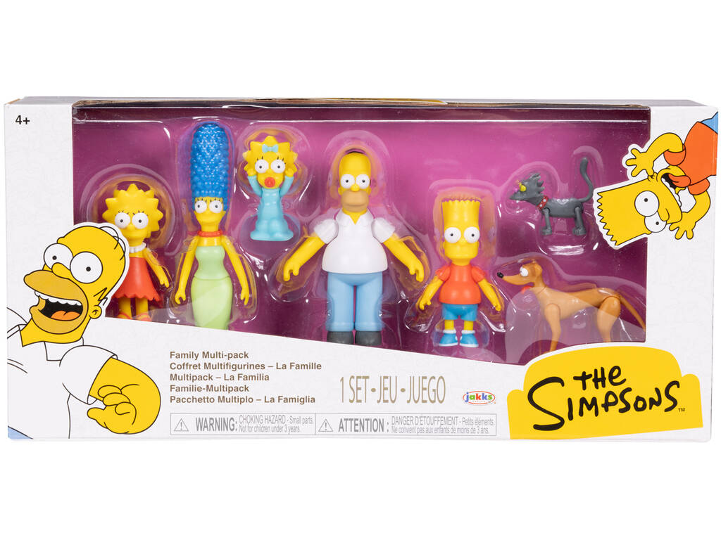 Multipack Les Simpson La famille avec 7 figurines