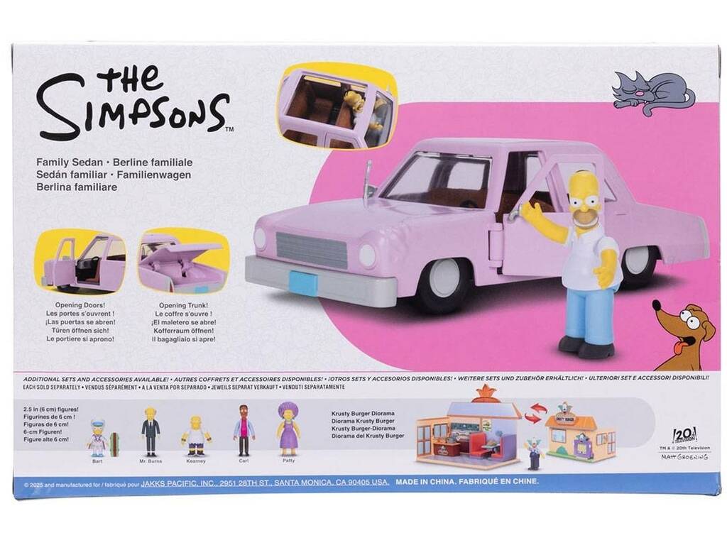 The Simpsons Berlina familiare con figura Homer
