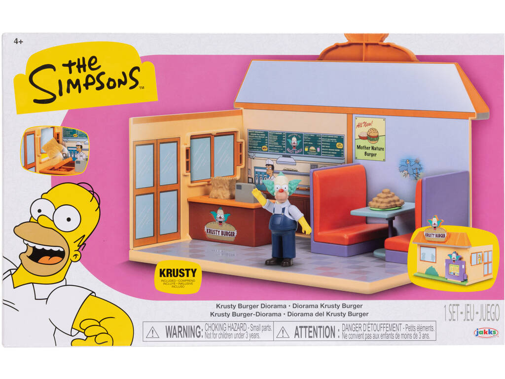 Les Simpsons Diorama Krusty Burger avec figurine Krusty