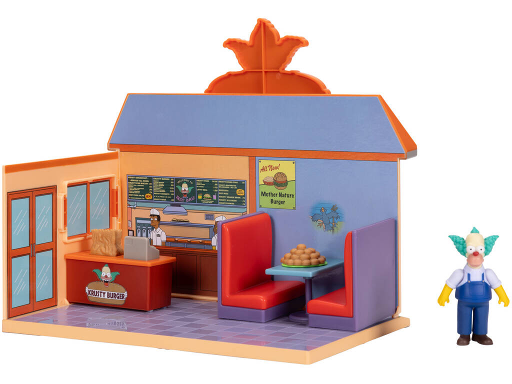 Les Simpsons Diorama Krusty Burger avec figurine Krusty