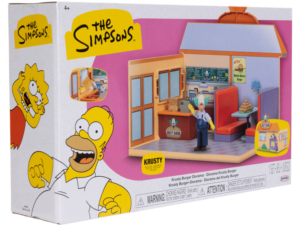 Les Simpsons Diorama Krusty Burger avec figurine Krusty