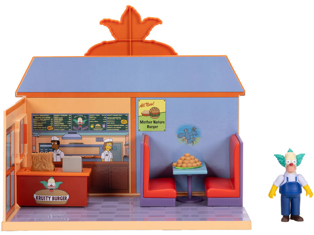 Les Simpsons Diorama Krusty Burger avec figurine Krusty