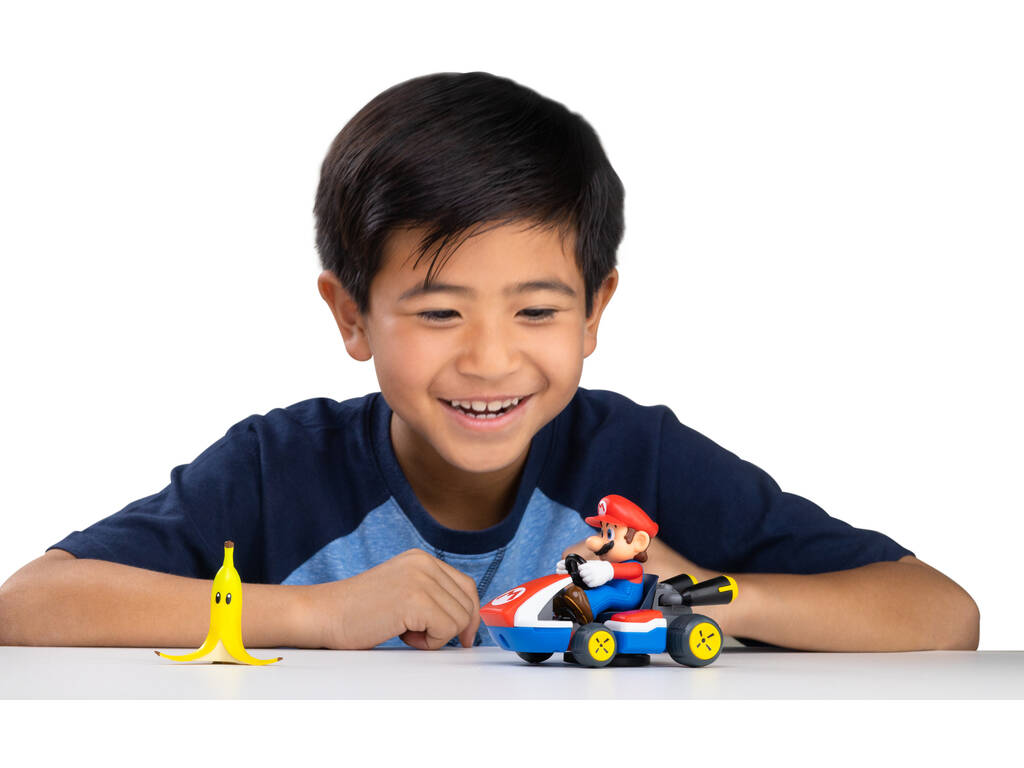 Mariokart Veículo Mario Kart Megagiros de 12 cm com Acessório