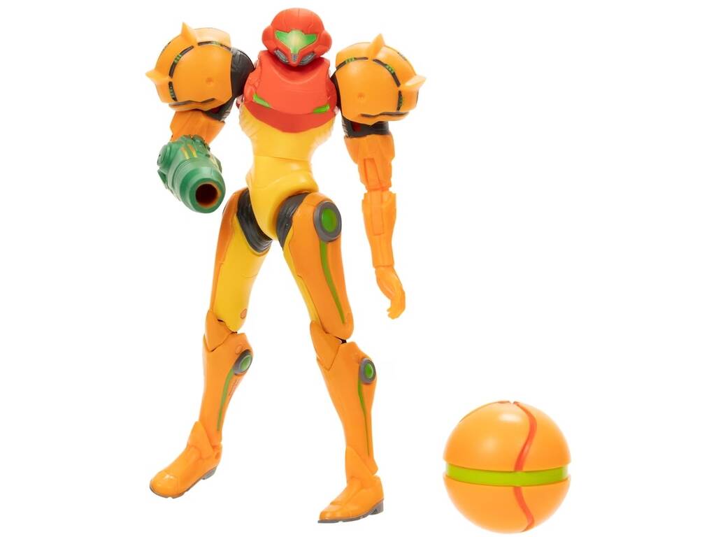Metroid Figura Samus Arancione da 12 cm con Morfosfera