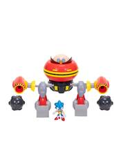 Sonic The Hedgehog Figurine Sonic de 6 cm avec Hammer Egg Robot de 24 cm