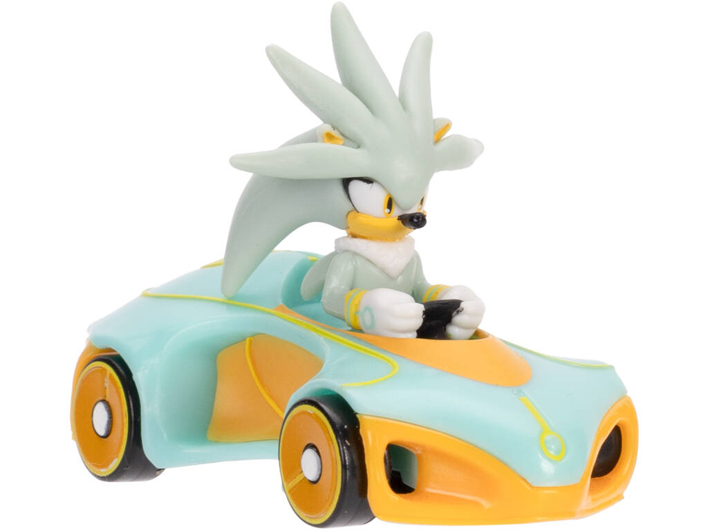 Sonic The Hedgehog Veículo Metálico Silver 6 cm