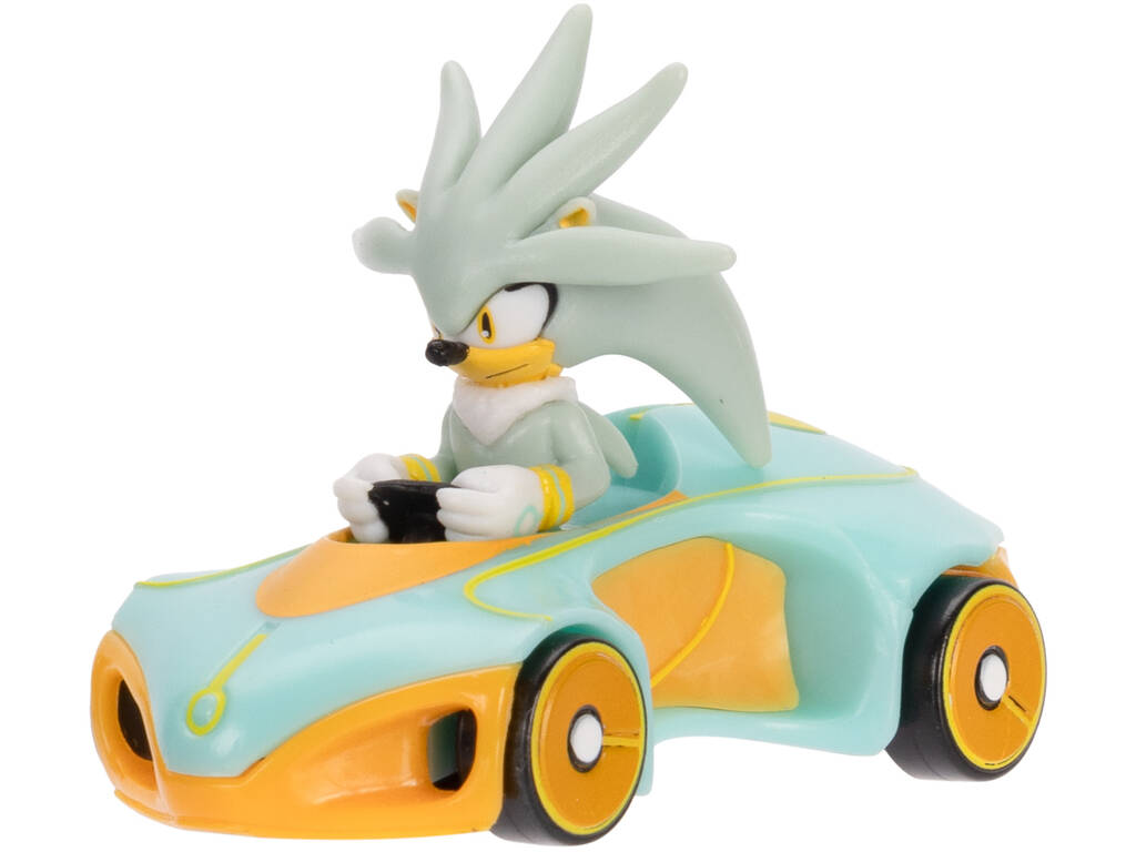 Sonic The Hedgehog Veículo Metálico Silver 6 cm
