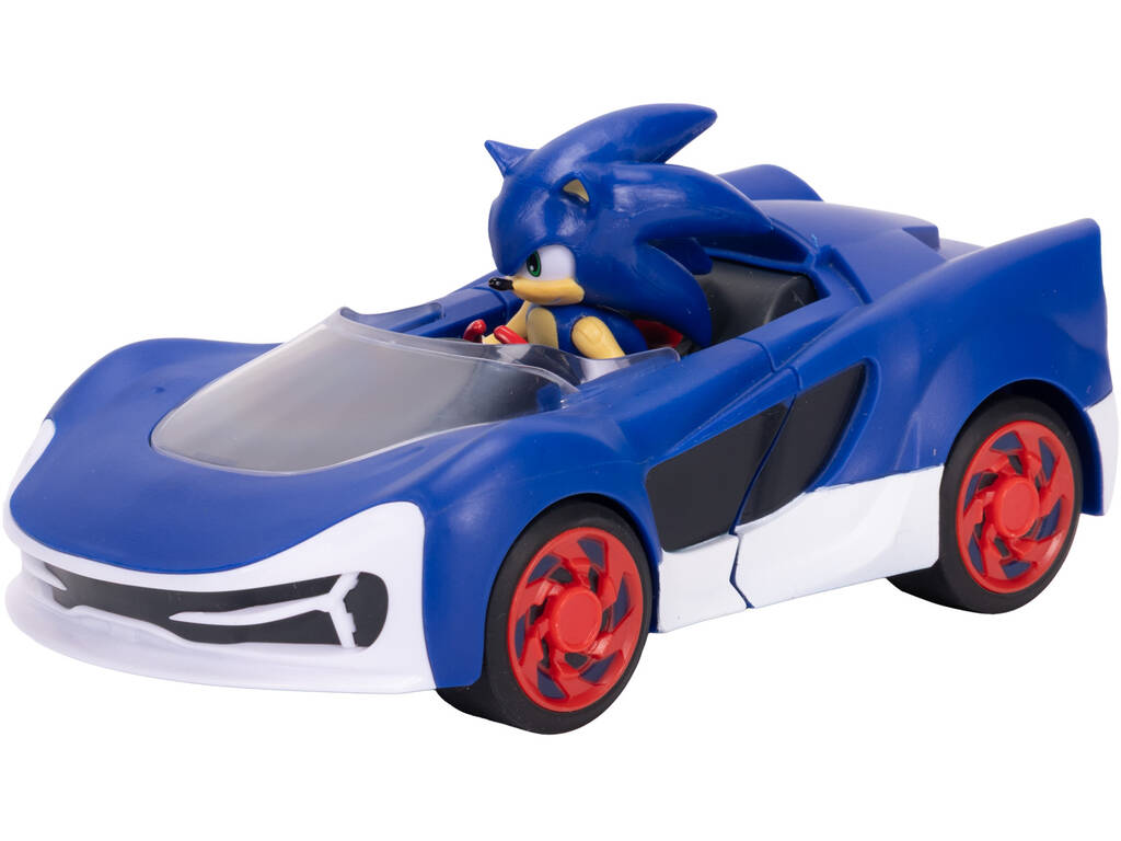 Sonic The Hedgehog Figura Sonic com Veículo Speed Star Lighting 16 cm
