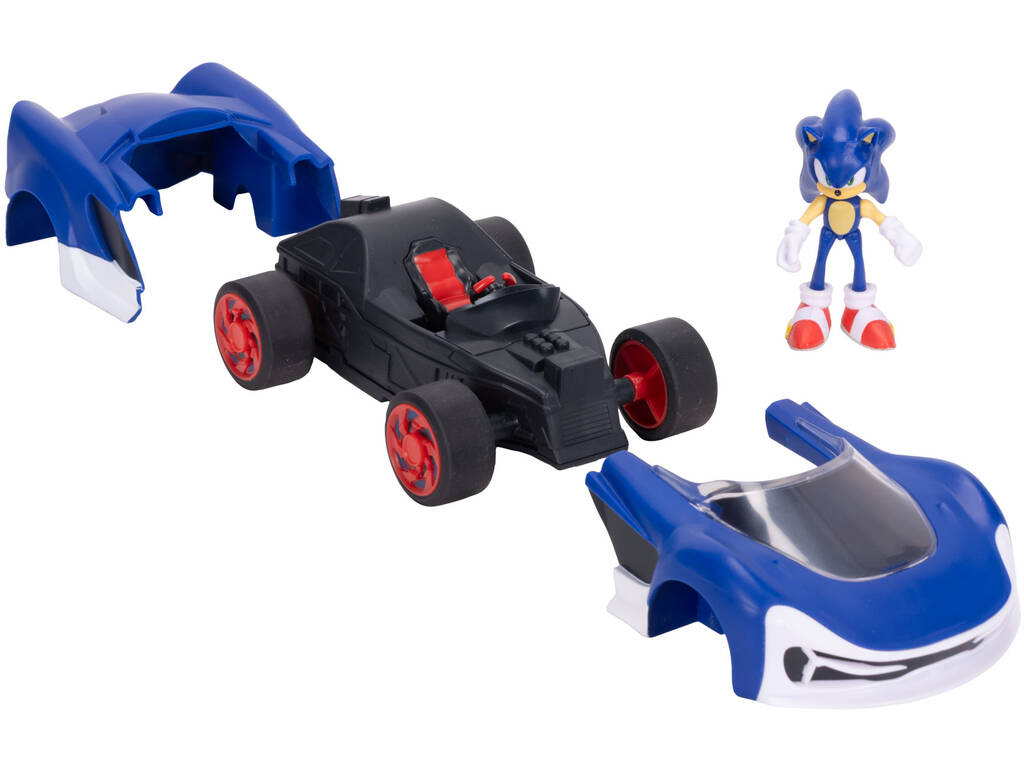 Sonic The Hedgehog Figura Sonic com Veículo Speed Star Lighting 16 cm