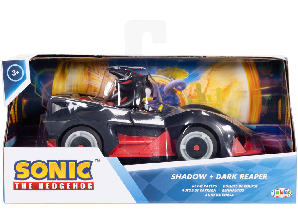 Sonic The Hedgehog Figura Shadow com Veículo Dark Reaper 16 cm