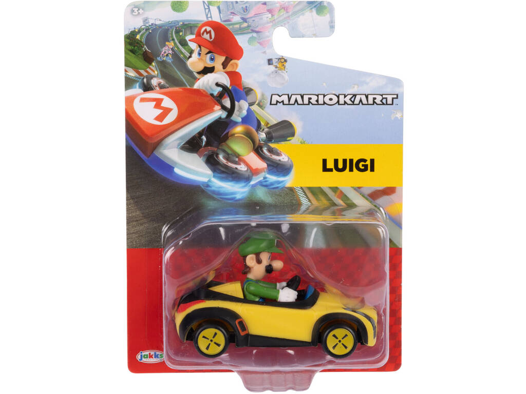 Mariokart Véhicule sportif Sport-Coupé de 7,5 cm avec Luigi