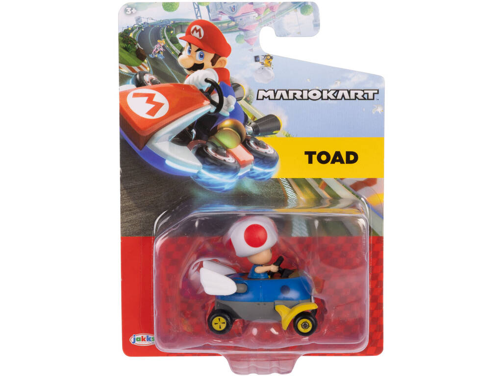 Mariokart Véhicule Marchimotas GTI de 5,5 cm avec Toad