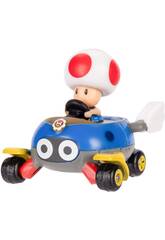 Mariokart Véhicule Marchimotas GTI de 5,5 cm avec Toad