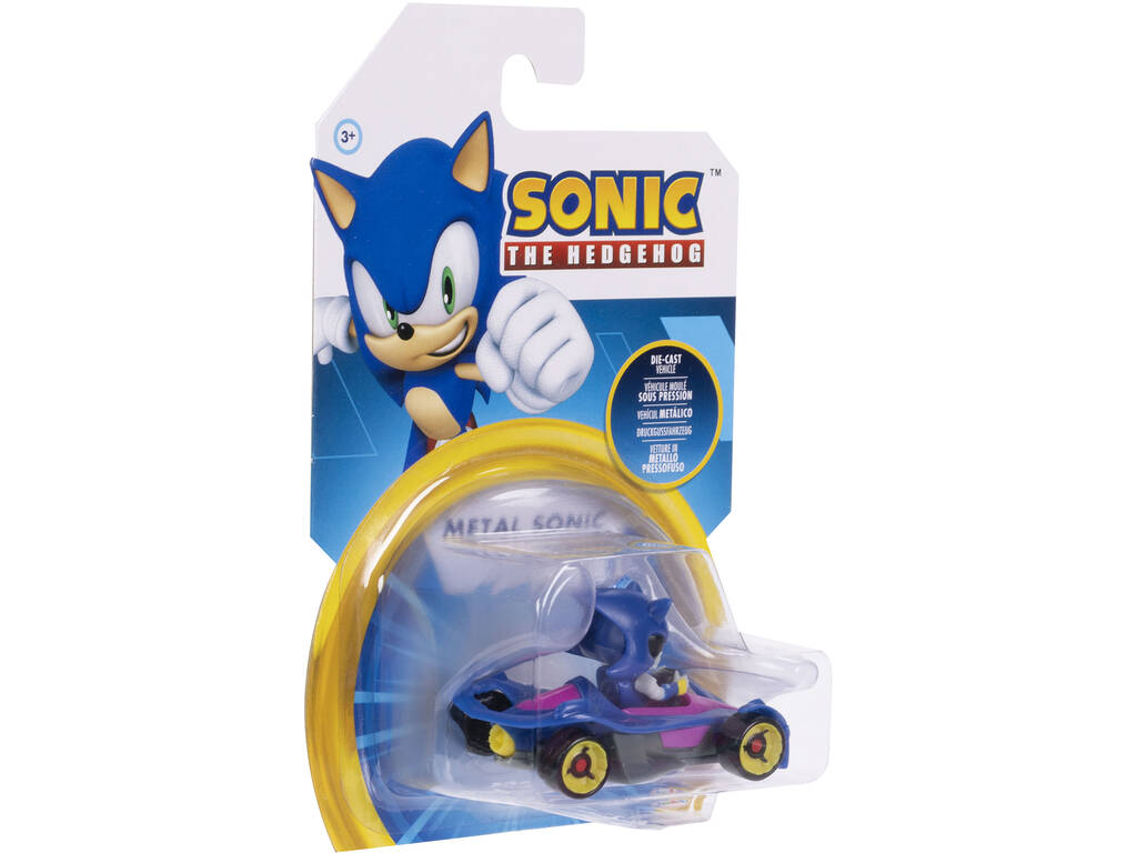 Sonic The Hedgehog Veículo Metálico Metal Sonic 6 cm